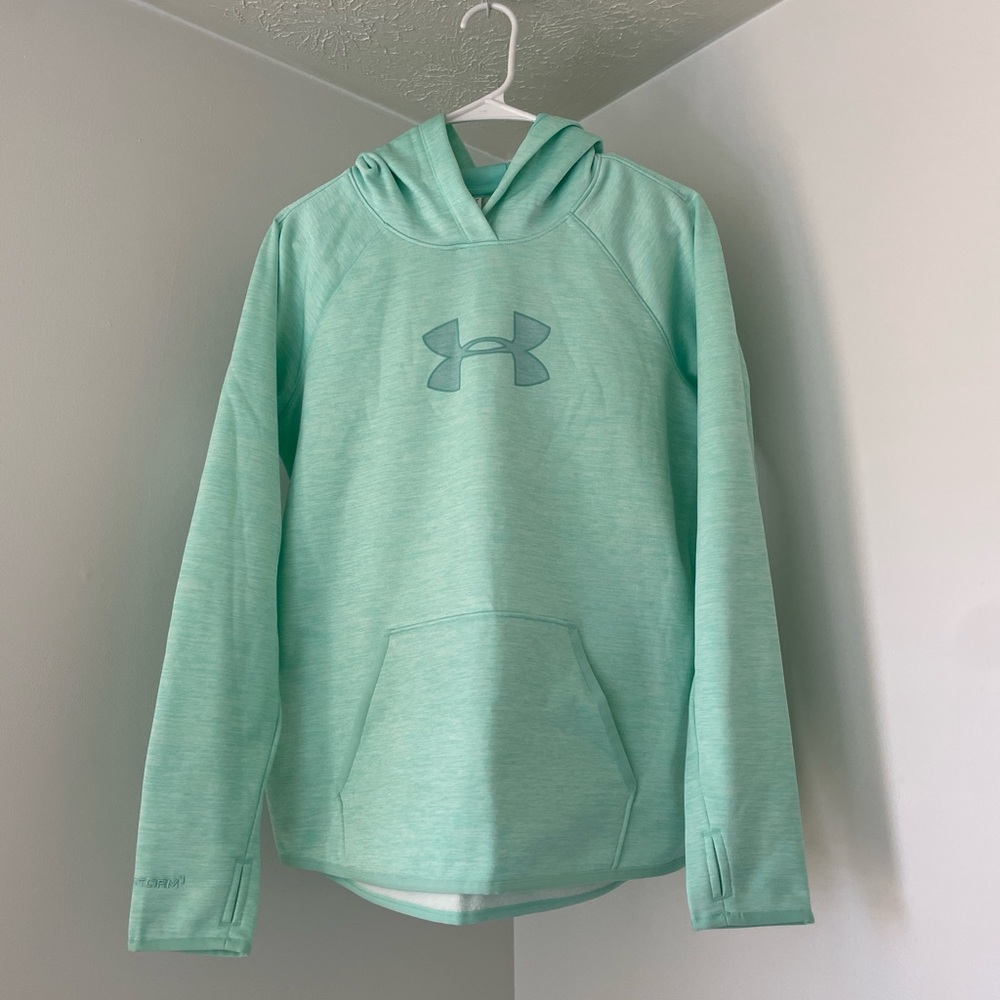 Under Armour Sport Mint Colored Hoodie Sweatshirt Size Small